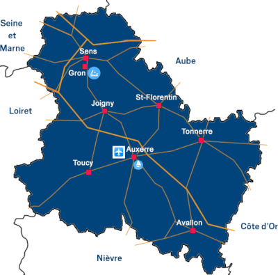 Implantation de la CCI dans l'Yonne