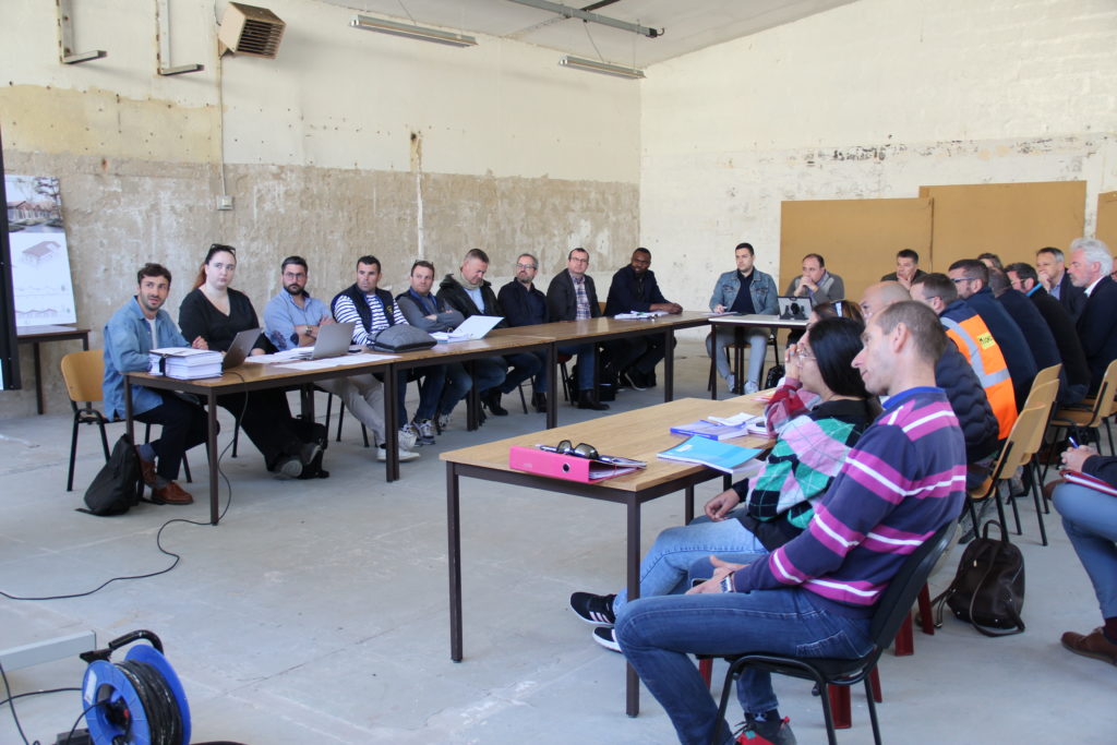 Première réunion de chantier du bâtiment B02