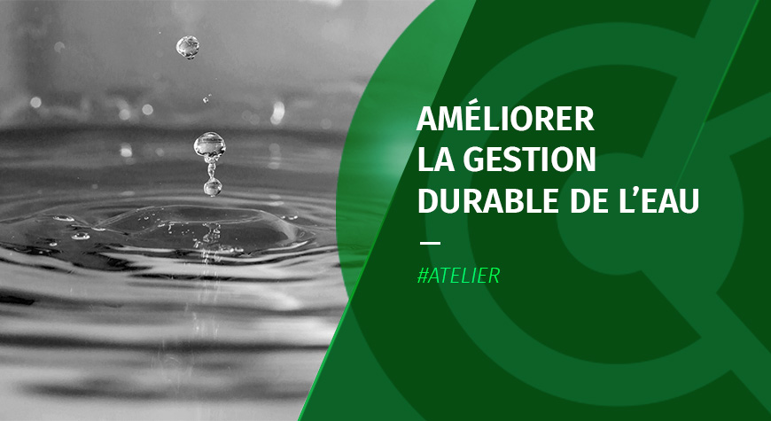 Atelier « Améliorer la gestion durabale de l’eau – quelles étapes, quelles méthodes ? »